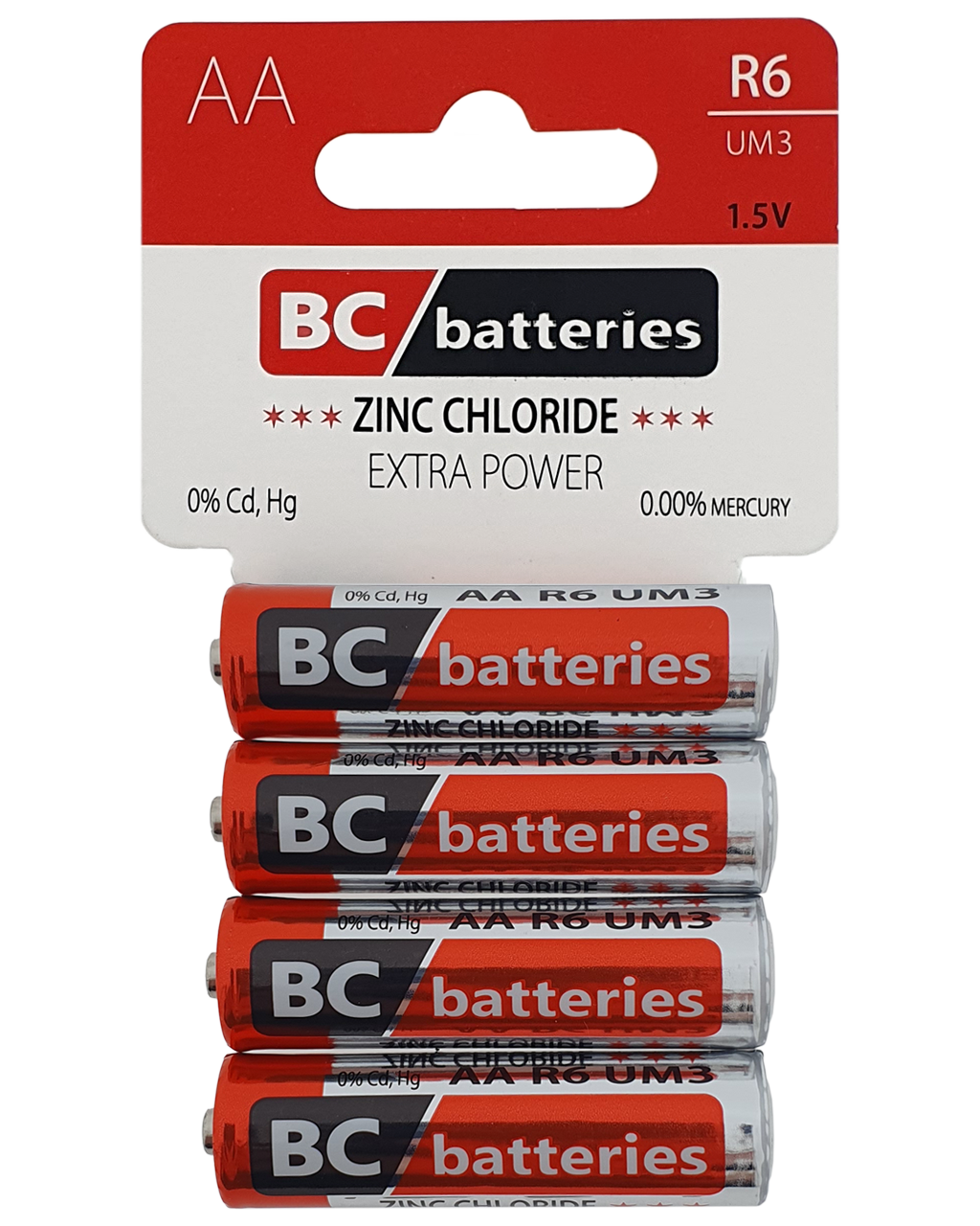 BC R6 Extra power Zinkochloridová AA/ 4ks BLISTR