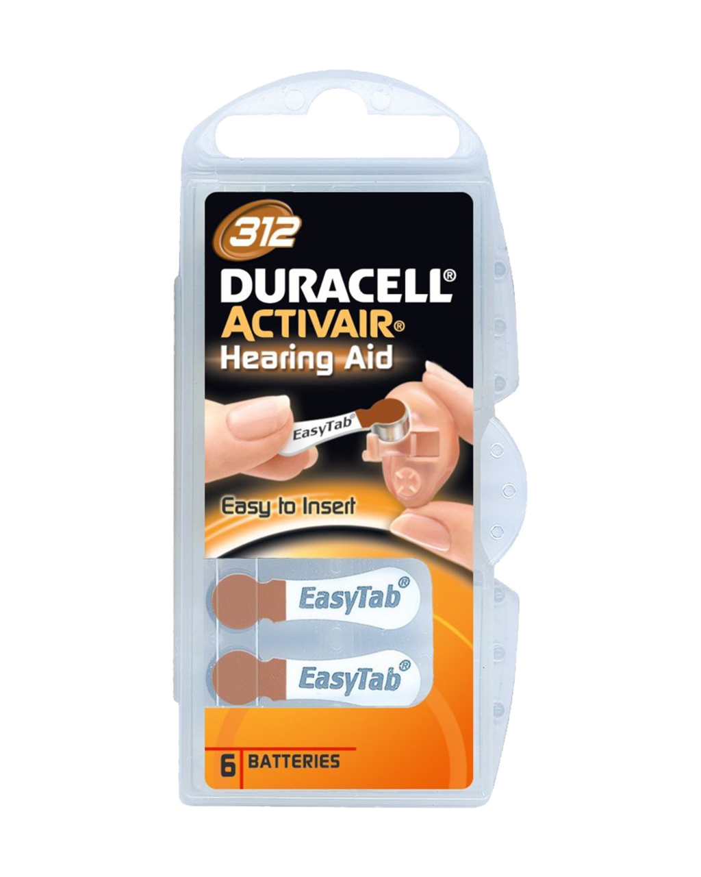 Duracell DA312 PR41 baterie do naslouchadel 6ks