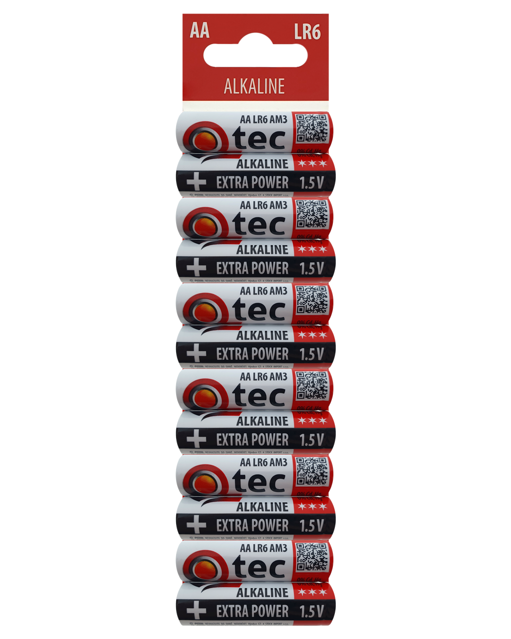 QTEC AA/12ks LR6/UM3 Extra power Alkalická baterie