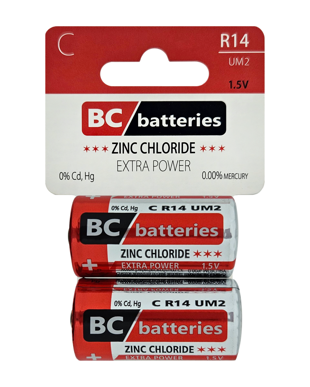 BC C-R14 UM2 Extra power Zinkochloridová 1,5V / 2ks BLISTR