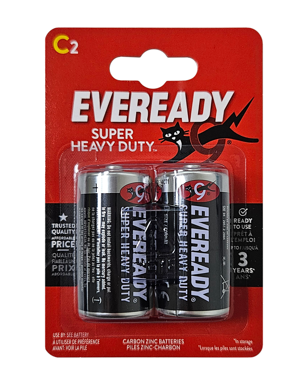 Baterie EVEREADY C-R14 1,5V zinkochloridová 2ks Energizer