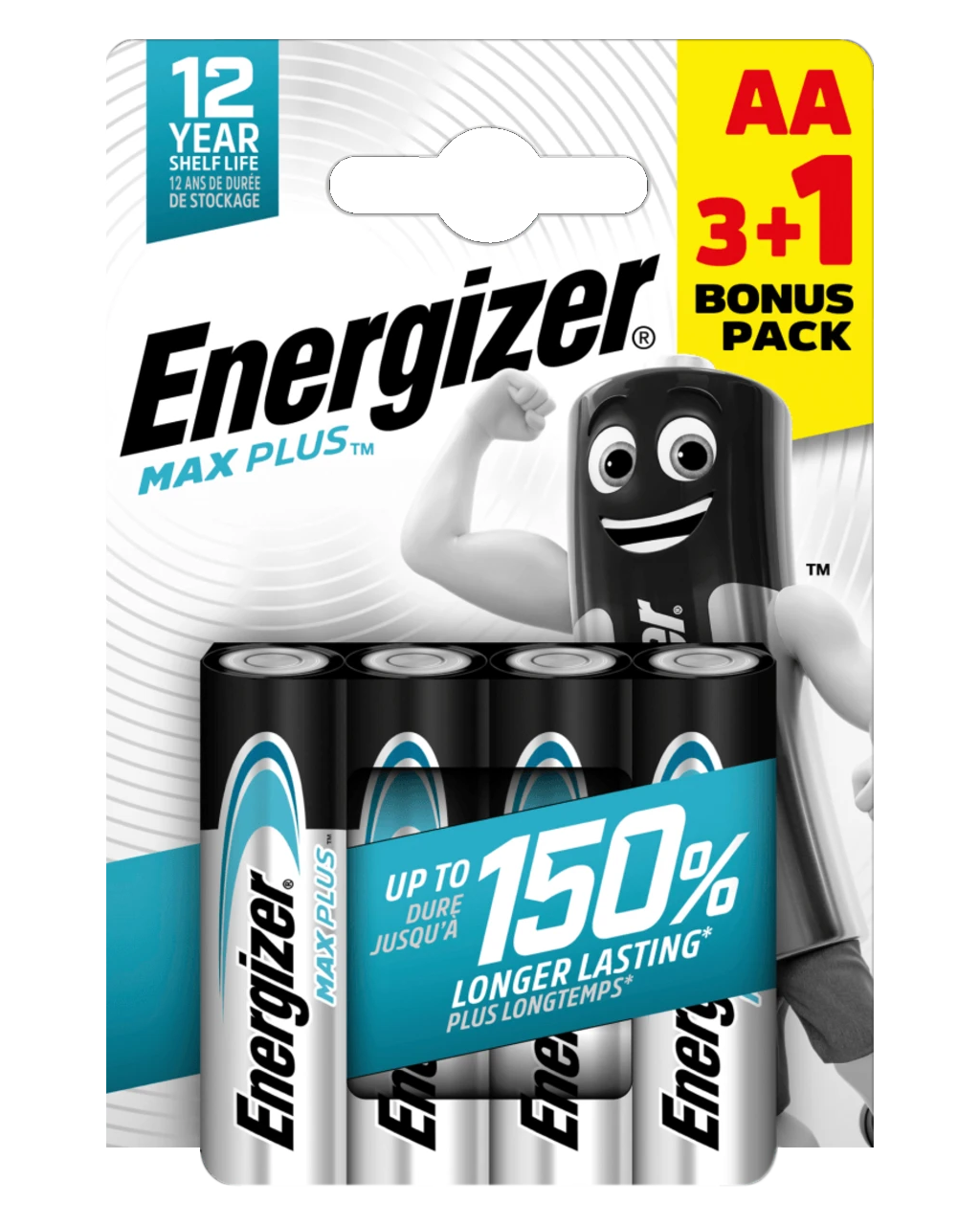 ENERGIZER ALKALINE LR6 MAX PLUS AA 3+1 eco / 4ks BLISTR