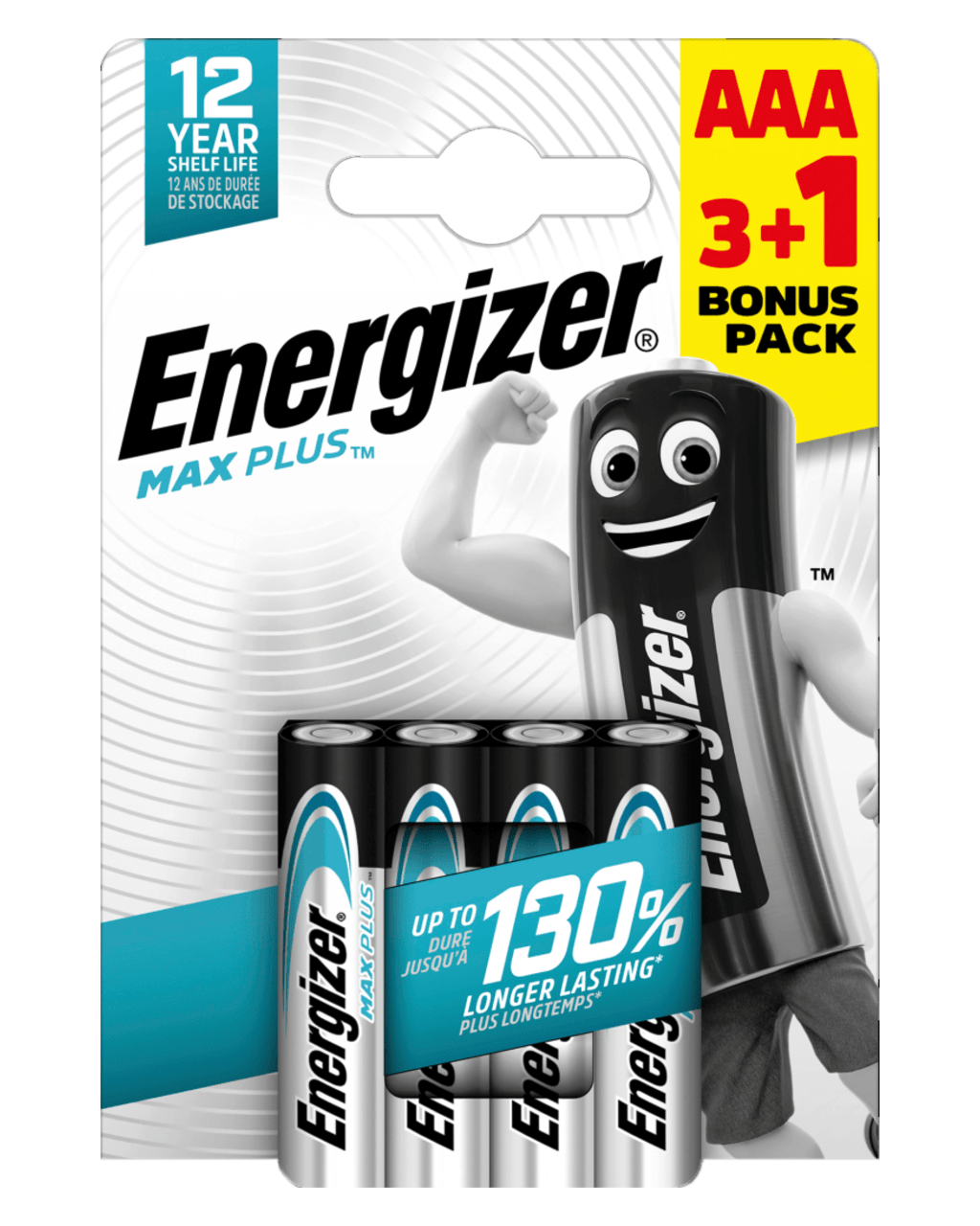 ENERGIZER ALKALINE LR03 MAX PLUS AAA 3+1 eco / 4ks BLISTR