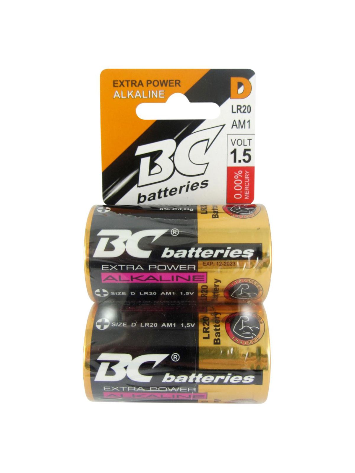 BC batteries alkalická baterie 1,5V LR20