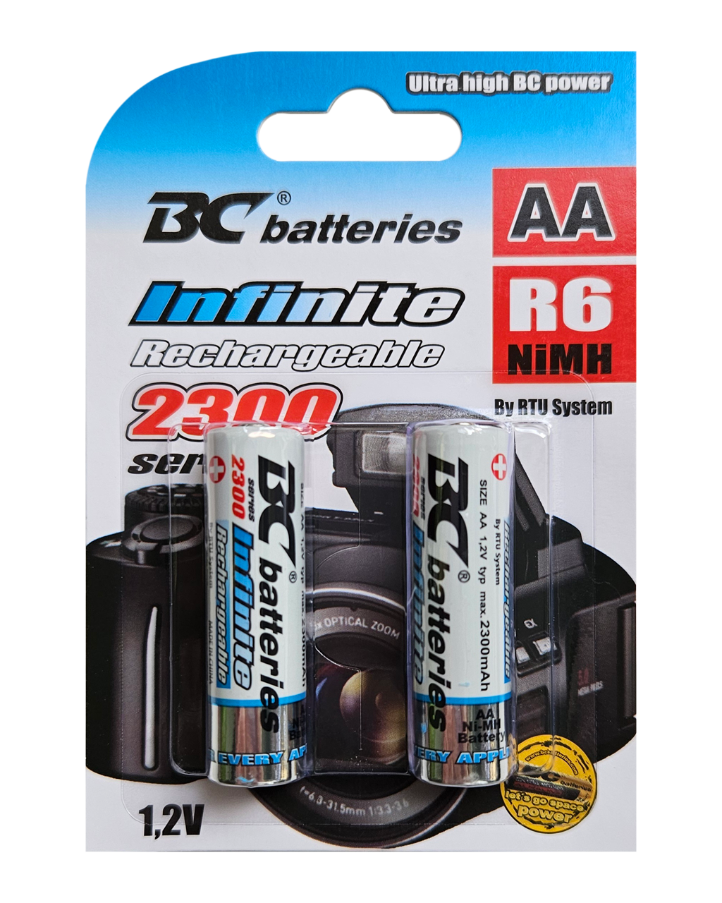 Nabíjecí tužková AA baterie R6 3200 1,2V BC Batteries