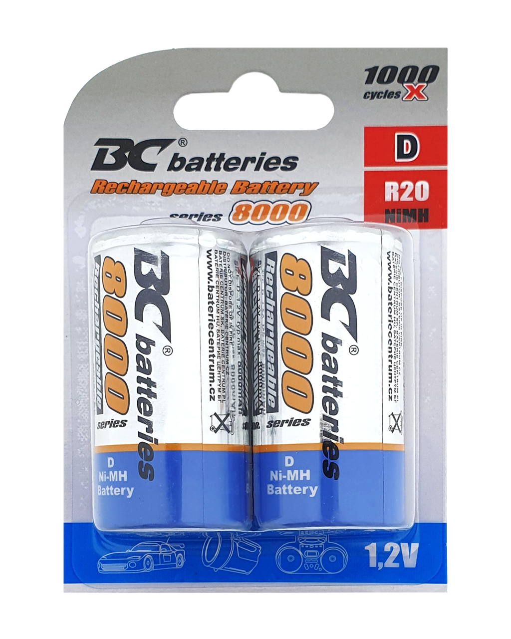 Nabíjecí baterie R20 BC Batteries 1,2V