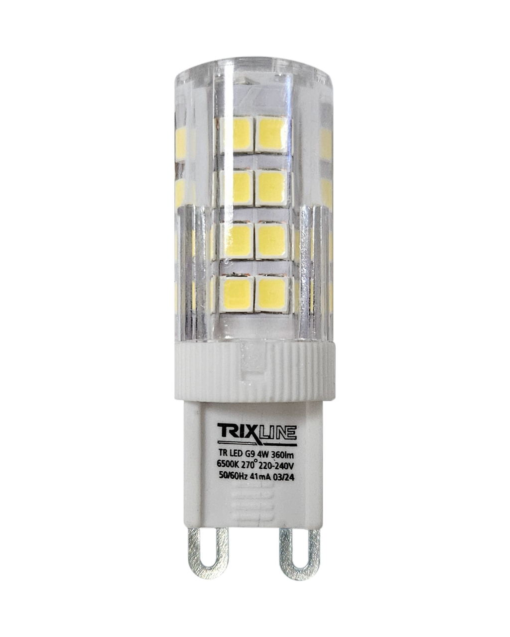 LED žárovka Trixline 4W 360lm G9 6500K studená bílá Trixline