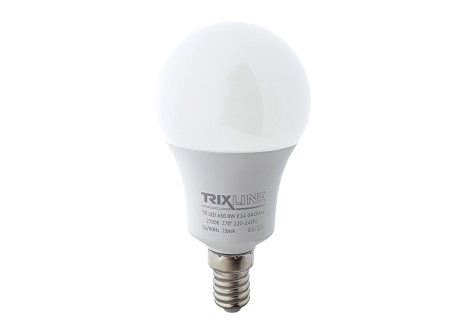 LED žárovka Trixline 8W E14 A50 teplá bílá