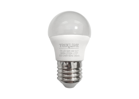 LED žárovka Trixline 4W 360lm E27 G45 teplá bílá