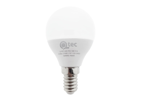 LED žárovka Qtec 5W P45 E14 2700K