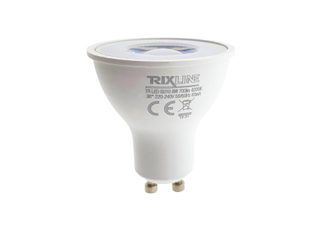 LED žárovka Trixline 8W GU10 700lm neutrální bílá