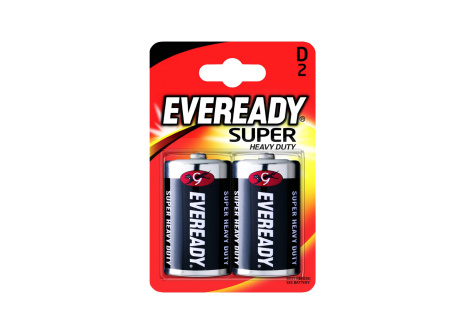 Baterie EVEREADY D-R20 1,5V zinkochloridová 2ks Energizer