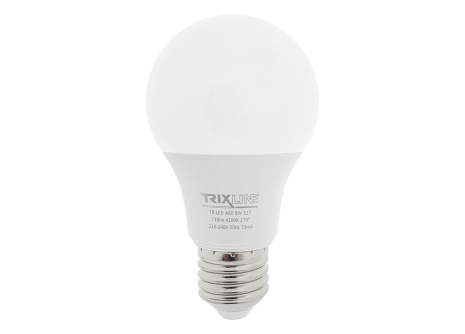 LED žárovka Trixline 8W 736lm E27 A60 neutrální bílá