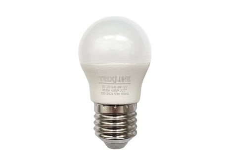 LED žárovka Trixline 6W 552lm E27 G45 neutrální bílá