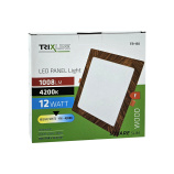 TR-150 LED panel 12W 1008lm 4200K dekor dřevo - čtvercový vestavný Trixline