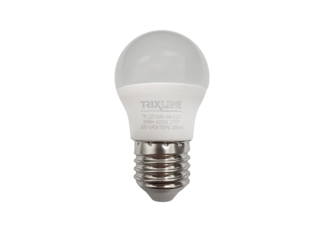 LED žárovka Trixline 4W 368lm E27 G45 neutrální bílá