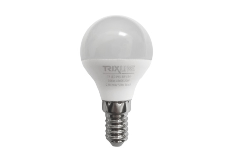 LED žárovka Trixline 4W 368lm E14 P45 neutrální bílá