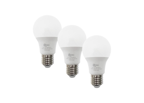 LED žárovky 9W/828lm/A60/E27 neutrální bílá 3 PACK Qtec