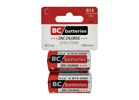 BC C-R14 UM2 Extra power Zinkochloridová 1,5V / 2ks BLISTR