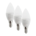 LED žárovka Trixline 6W C35 E14 studená bílá 3 PACK