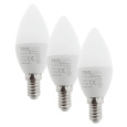 LED žárovka Trixline 6W C35 E14 teplá bílá 3 PACK