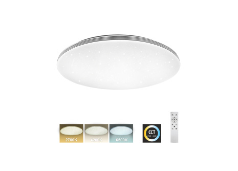 LED stropní svítidlo TR-612C - VENTA 60W 5700lm ø58cm CCT + ovladač Trixline