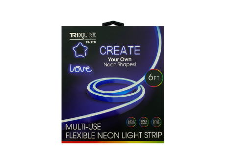 TR-32N Flexibilní NEONOVÝ LED pásek - modrý 1,8m na USB Trixline