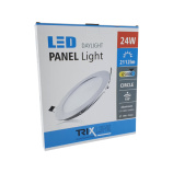 LED panel TRIXLINE 24W, kruhový vestavný 6500K