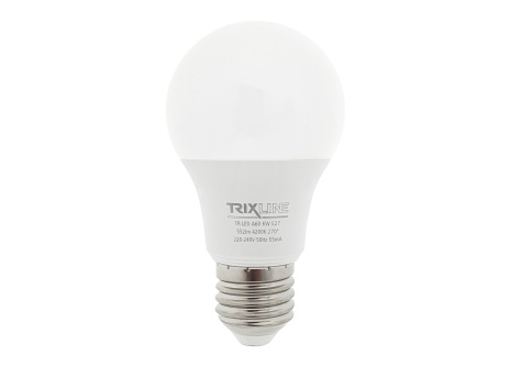 LED žárovka Trixline 6W 552lm E27 A60 neutrální bílá