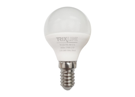 LED žárovka Trixline 4W 360lm E14 P45 teplá bílá